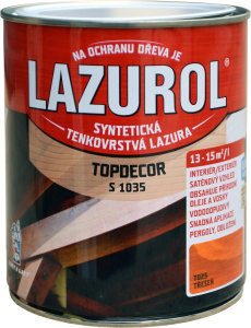 Barvy a laky Hostivař LAZUROL TOPDECOR S1035 2,5l T00 PŘÍRODNÍ
