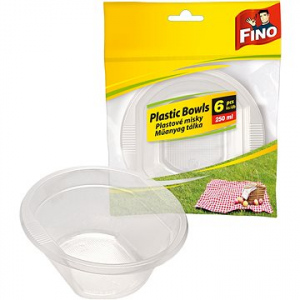 Fino Plastové misky 250 ml 6 ks