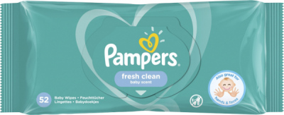 Pampers  vlhčené ubrousky Fresh Clean, 52 ks