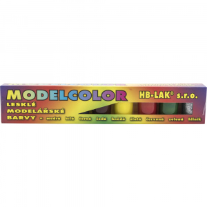 HB-Lak Modelcolor lesklé modelářské barvy, sada 9× 20 g