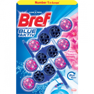 BREF KULIČKY WC 3x50 G BLUE AKTIV FRESH FLOWERS