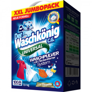 Waschkönig Universal prací prášek, 100 praní, 7,5 kg