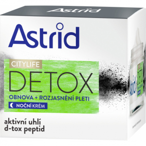 Astrid Citylife Detox noční rozjasňující krém, 50 ml