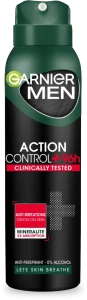 Garnier Men Action Control + Clinically Tested deo ve spreji  150 ml