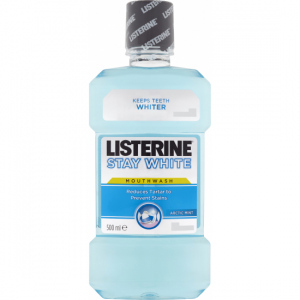 Listerine Stay White Arctic Mint ústní voda, 500 ml