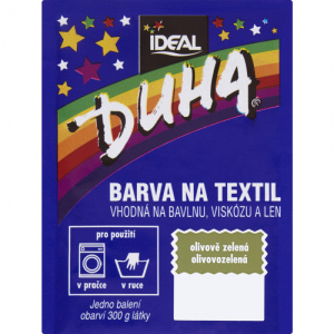 Ideal Duha olivově zelená, barva na textil  15g