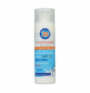 Opalovací mléko SPF 20 s kozím mlékem VIVAPHARM 200 ml