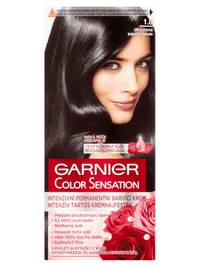 Garnier Color Sensation permanentní barva na vlasy - 1.0 ultra černá
