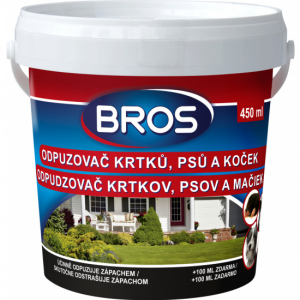 Bros pachový ohradník proti krtkům, psům a kočkám, 450 ml