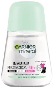 Garnier Mineral Invisible Black & White kuličkový antiperspirant, 50 ml