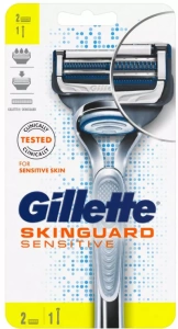 Gillette Skinguard Sensitive Holicí Strojek Pro Muže + holicí hlavice