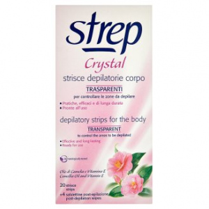 STREP Crystal Voskové pásky pro depilaci těla 20+4