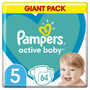 Pampers Active Baby S5, 11 - 16 kg , 64 ks