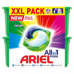 ARIEL Color XXL Pack All in 1 55 kapslí
