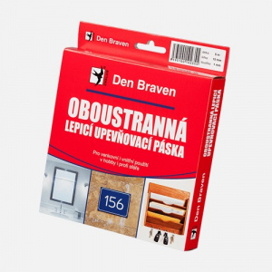 DEN BRAVEN OBOUSTRANNÁ LEPICÍ UPEVŇOVACÍ PÁSKA 25 mm x 5 m