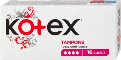 Kotex tampony Super, 16 ks