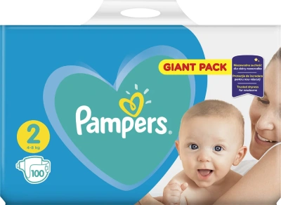 PAMPERS Active Baby vel. 2 (100 ks) 4–8 kg