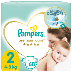 Pampers Premium Care Plenky Velikost 2, 4kg-8kg, 68ks