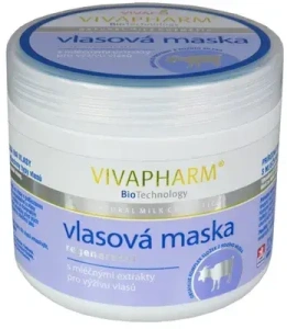 VivaPharm Regenerační vlasová maska s mléčnými extrakty 600 ml