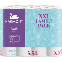 Harmony Soft Family Pack 3vrstvý toaletní papír, role 15,7 m, 24 rolí