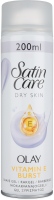 Gillette Satin Care Olay Vitamin E Burst Shave Gel , 200ml