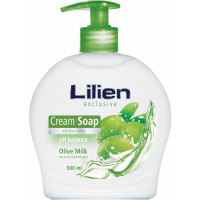Lilien Olive Milk tekuté mýdlo s dávkovačem, 500 ml