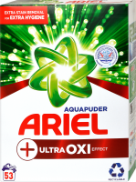 Ariel Aquapuder prací prášek OXI Extra Hygiene, 53 dávek, 3,975 kg
