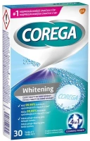 Corega Whitening Čistící tablety 30 ks