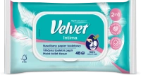 Velvet vlhčený toaletní papír 2v1 Intima, 42 ks