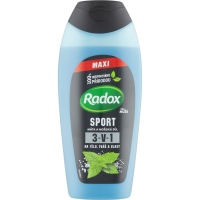 Radox Men sprchový gel sport 3v1 máta a mořská sůl, 400 ml