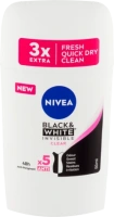 Nivea antiperspirant stick Black & White Invisible Clear, 50 ml