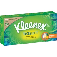 Kleenex Balsam 3vrstvé papírové kapesníčky v krabičce, 64 ks