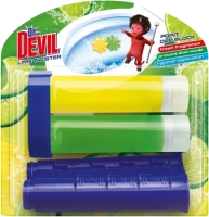 Dr.DEVIL WC bodový duo blok Lime Twister 2x32,5 ml, 65 ml