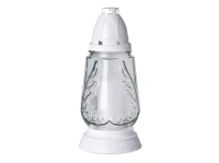 SVÍČKA HŘBITOVNÍ SKLO 24,5CM VKLAD 100G 36HOD