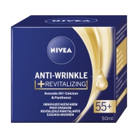 Nivea Anti-Wrinkle Revitalizing 55+ obnovující noční krém proti vráskám, 50 ml