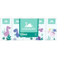 PAPÍROVÉ KAPESNÍČKY HARMONY DINO 3VRSTVÉ 10X10KS