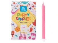 DORTOVÉ SVÍČKY EMOCIO RŮŽOVÉ 15KS