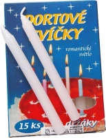 DORTOVÉ SVÍČKY EMOCIO BÍLÉ 15KS
