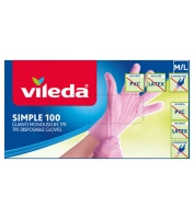 RUKAVICE VILEDA SIMPLE M-L 100KS