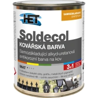 HET Soldecol kovářská barva 0,75 l kovově šedá