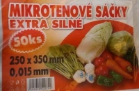 SÁČKY MIKROTÉNOVÉ EXTRA SILNÉ 25X35 CM 50KS