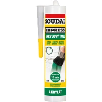 Soudal Express akrylový tmel, přetíratelný, bilý, 300 ml