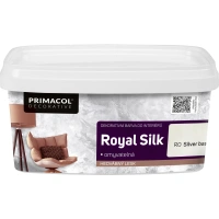 Primacol Decorative Royal Silk omyvatelná dekorativní barva s leskem, R0 báze stříbrná 1 kg