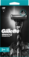 GILLETTE MACH3 CHARCOAL STROJEK + 2 NÁHRADY