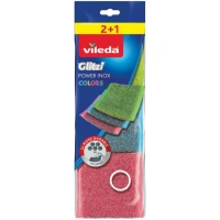 VILEDA GLITZI POWER INOX COLORS 2+1 GRATIS