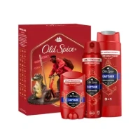 VÁNOČNÍ KAZETA OLD SPICE CAPTAIN SG 250ML+STICK +SPREJ DOMINO