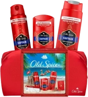 Old Spice Xmass sada Captain v taštičce , deodoranty a sprchový gel