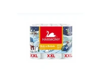 Harmony Soft White 3vsrtvý toaletní papír Bob & Bobek 118 útržků, role 15 m, 24 rolí