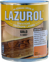 Barvy a laky Hostivař Silnovrtsvá tixotropní lazura LAZUROL GOLD S1037 2,5l T00 PŘÍRODNÍ