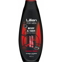 Lilien Men Dark Red sprchový šampon pro muže, 400 ml